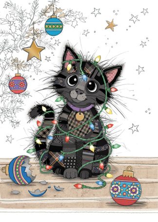 GC016 Kitten Lights greeting card bug art